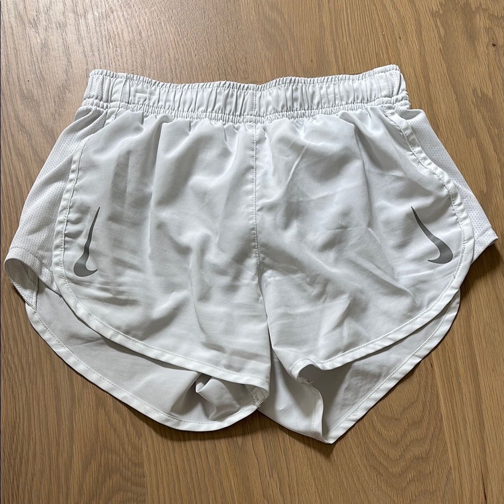 Nike White Dri-Fit Athletic Shorts - Picture 1 of 3